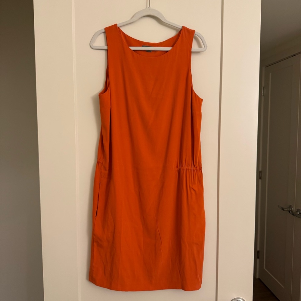 Vince Vibrant Orange Mini Dress
